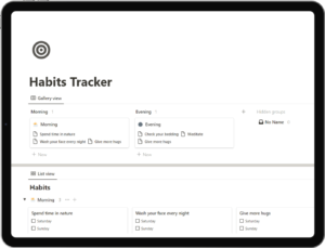 Notion Habit Tracker Template