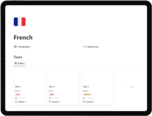 Notion Language Learning Template