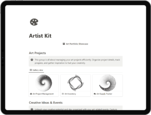 Notion Artist Template