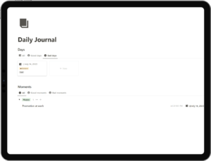 Notion Daily Journal 